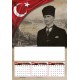 4 Yapraklı Atatürk ve Söylevleri Baskılı Duvar Takvimi - Çift Renk Baskı