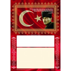 Varak Yaldızlı imsakiye - 2 - Baskısız